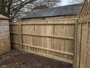 Closeboard Fencing Rear Throop